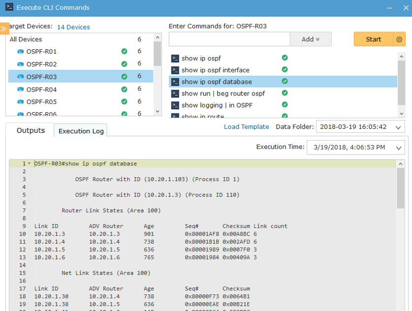 ospf runbook cli-opdrachten