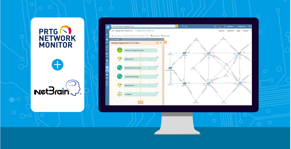 NetBrain Amplifies PRTG for Seamless, Faster Troubleshooting NetBrain