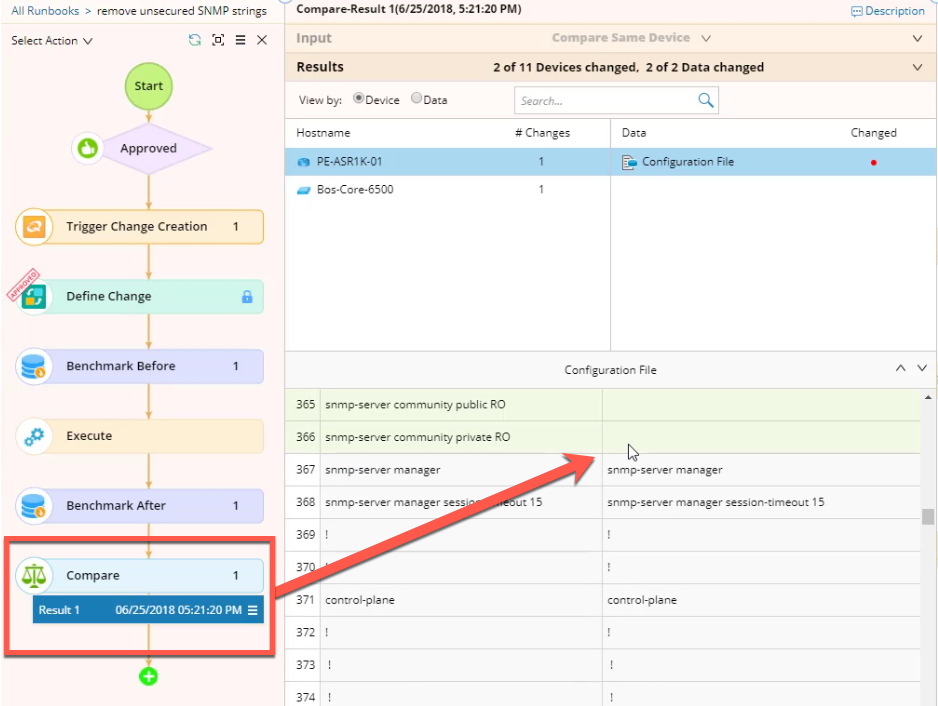 NetBrain validates changes proactively to prevent outages during migration.