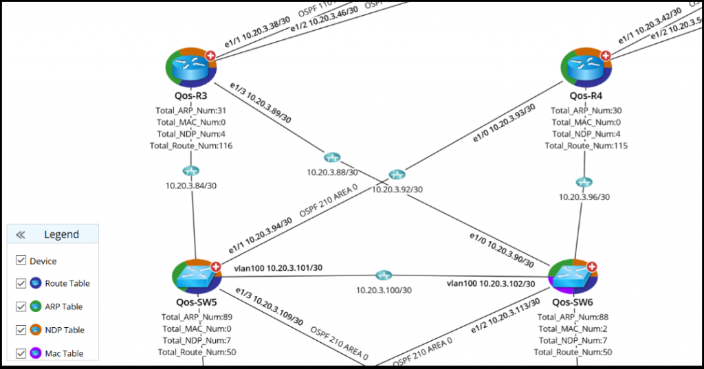 Network Table Summary