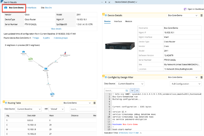 Figure 2 – NetBrain’s node discovery